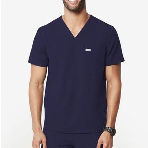 Figs Chisec 3 pocket scrub top - navy - medium